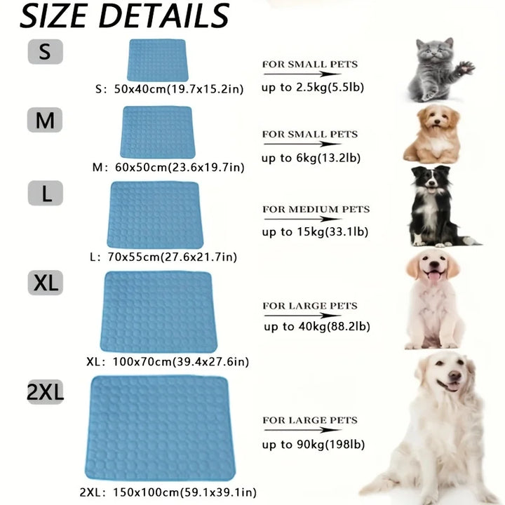 Self-Cooling Pet Mat – Summer Cooling Bed for Dogs & Cats
