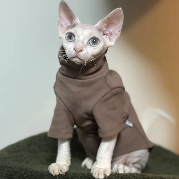 Soft Cotton Hairless Pet Hoodie – All-Season Comfort Wear