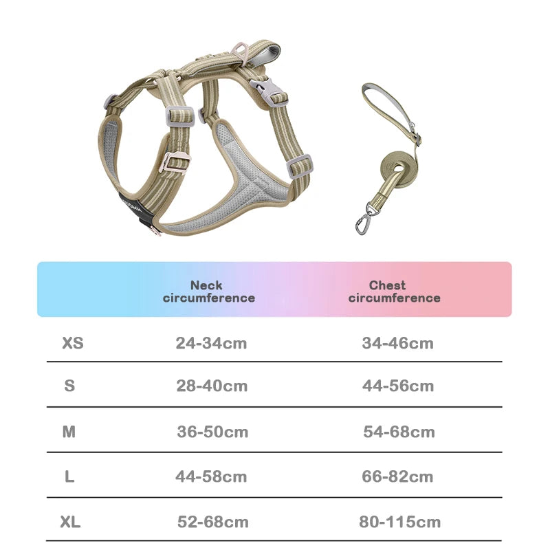 Reflective Adjustable Dog Harness – Explosion-Proof Safety Vest
