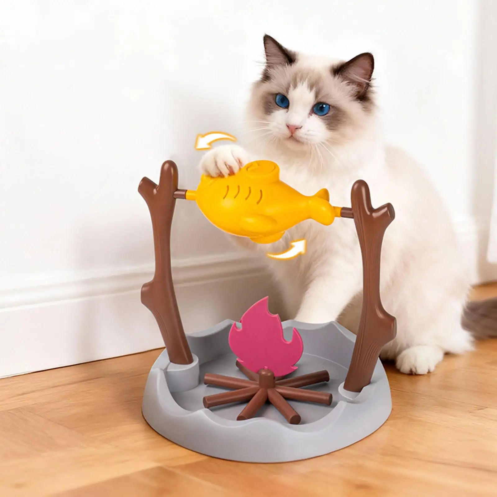360° Rotating Cat Puzzle Feeder – Slow Feeding & Interactive Snack Toy