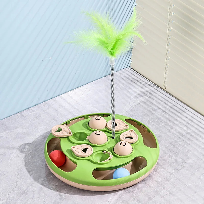 Smart Cat Puzzle Toy – Slow Feeder & Interactive Food Dispenser