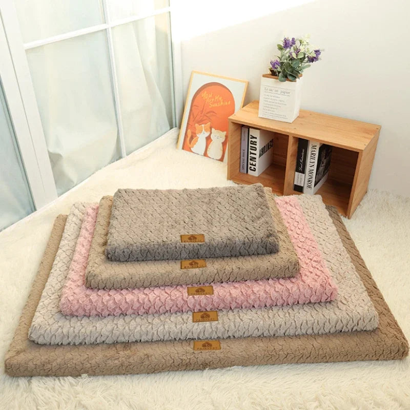 Orthopedic Memory Foam Pet Bed – Washable Faux Fur Cushion