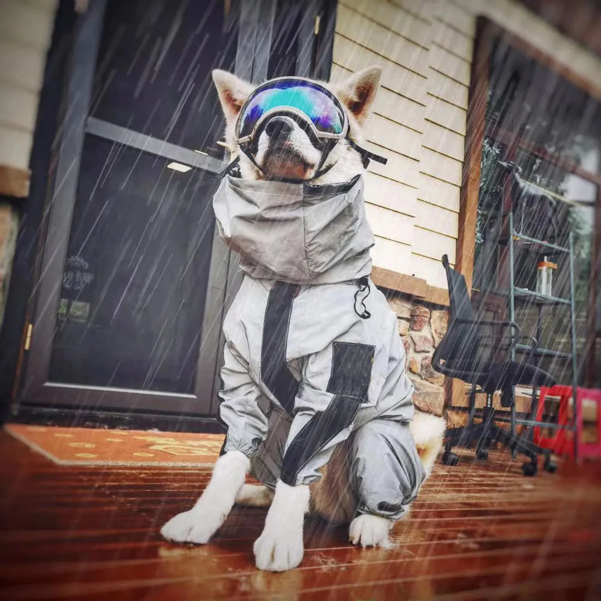 All-Weather Reflective Dog Raincoat – Waterproof Outdoor Jacket
