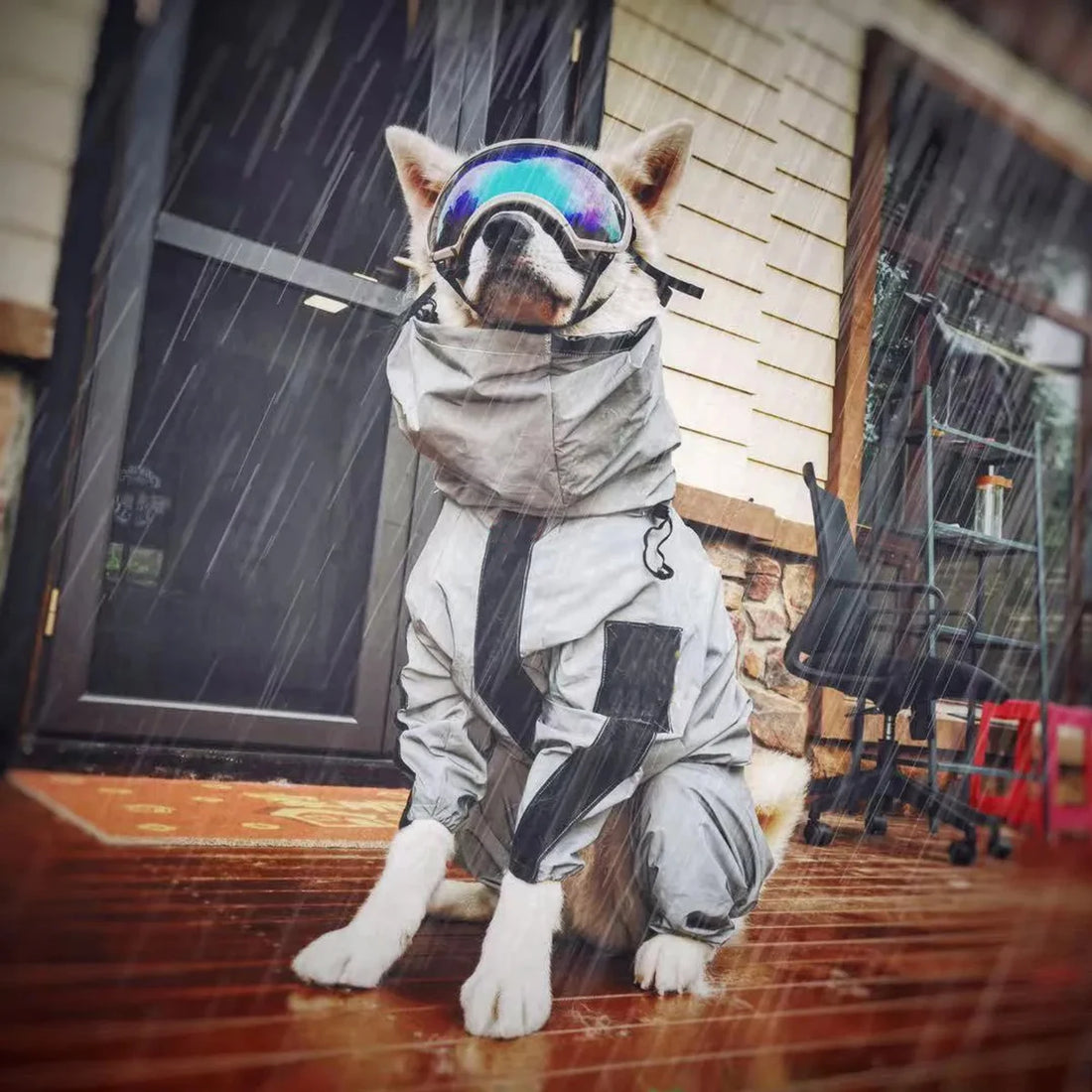 All-Weather Reflective Dog Raincoat – Waterproof Outdoor Jacket