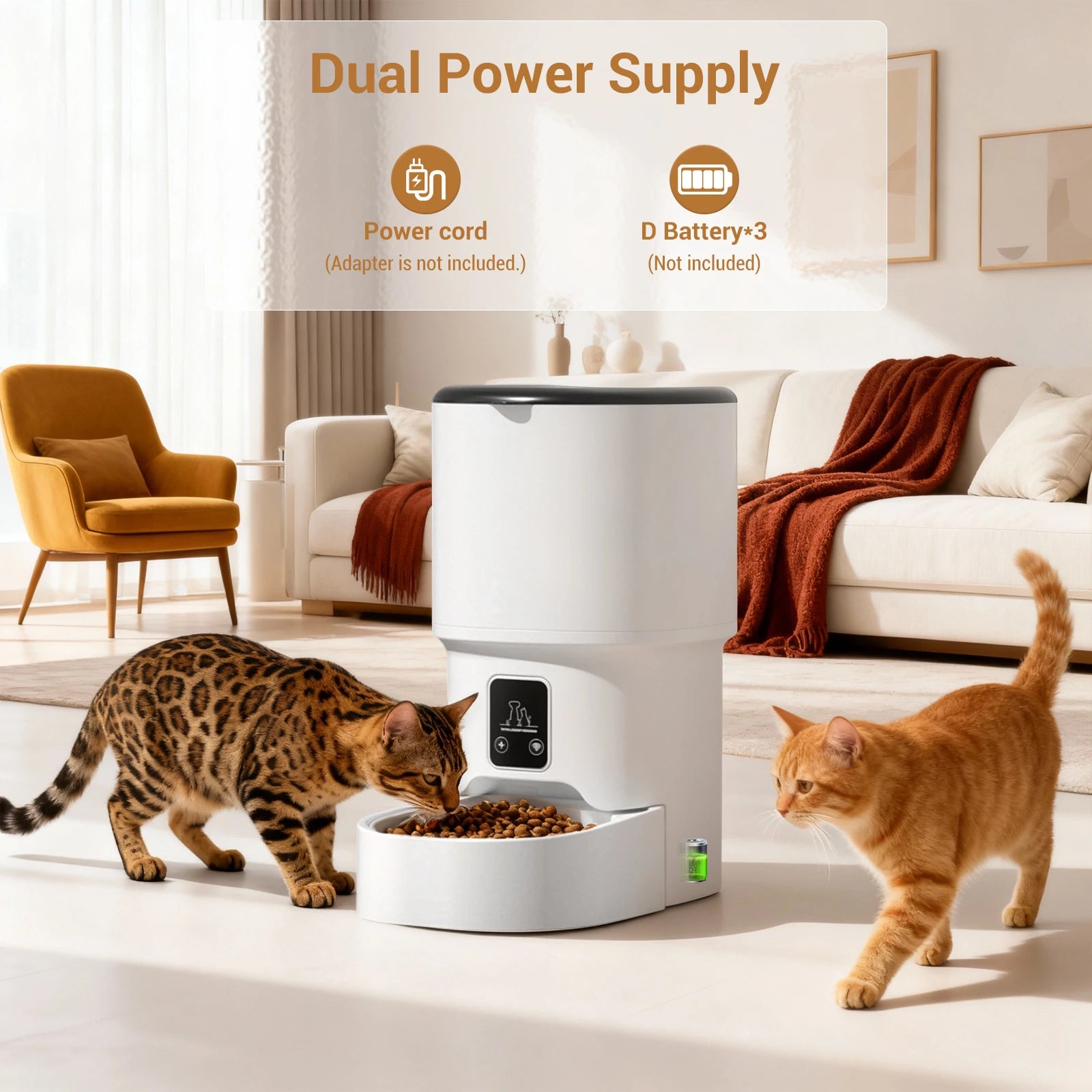 4L Programmable Automatic Pet Feeder – Timer & Portion Control for Cats & Small Dogs