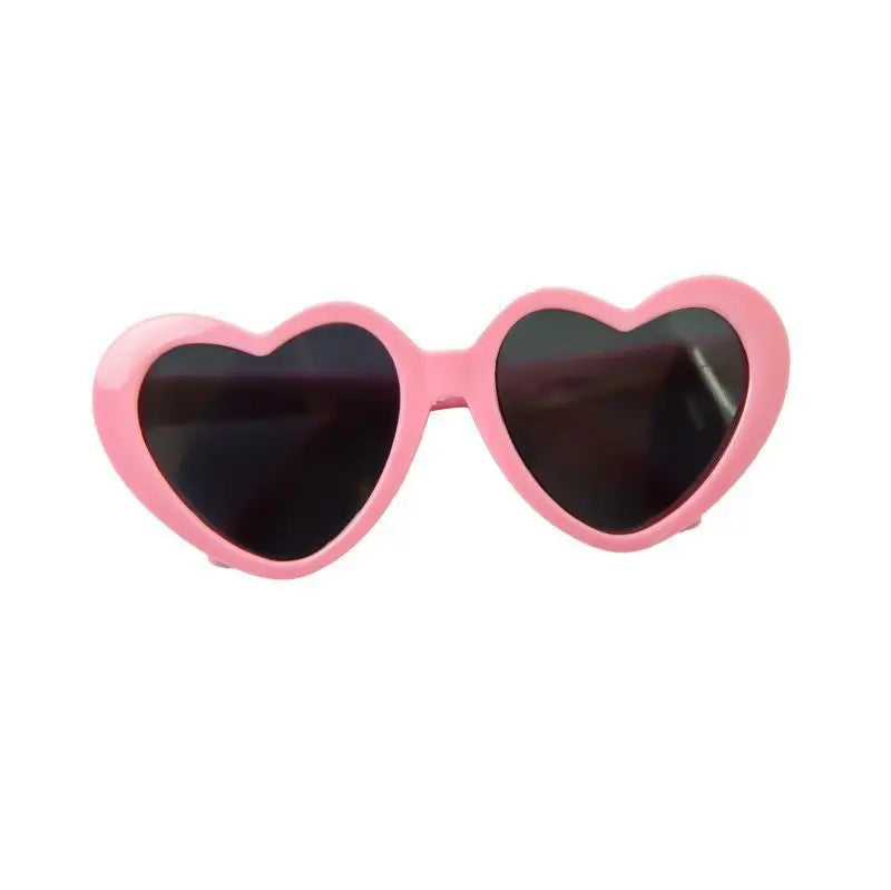 🕶️ Love Heart Pet Sunglasses – Fashion Cat & Dog Glasses with Jewelry Design