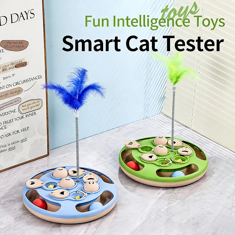 Smart Cat Puzzle Toy – Slow Feeder & Interactive Food Dispenser