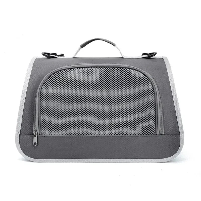 Folding Small Pet Carrier – Waterproof Travel Bag for Cats & Small Dogs