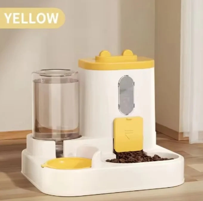 2-in-1 Automatic Cat Food & Water Dispenser – Integrated Pet Feeder