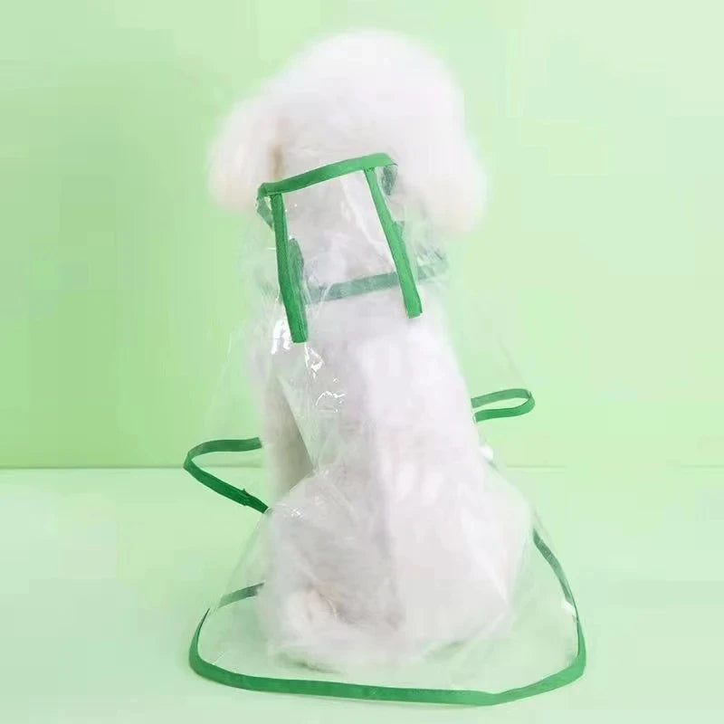 🌧️ ClearView Transparent Dog Raincoat – Lightweight Waterproof