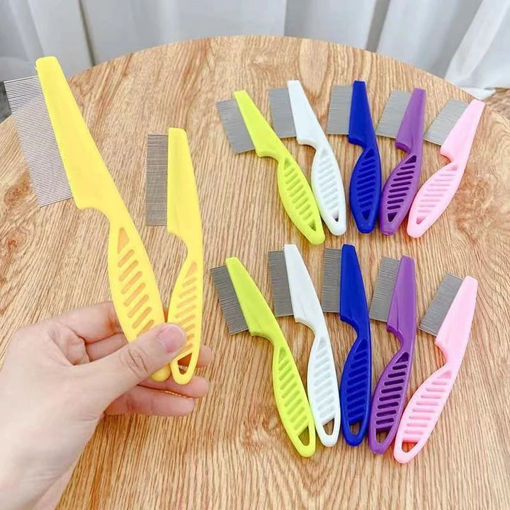 Stainless Steel Flea & Grooming Comb for Dogs and Cats