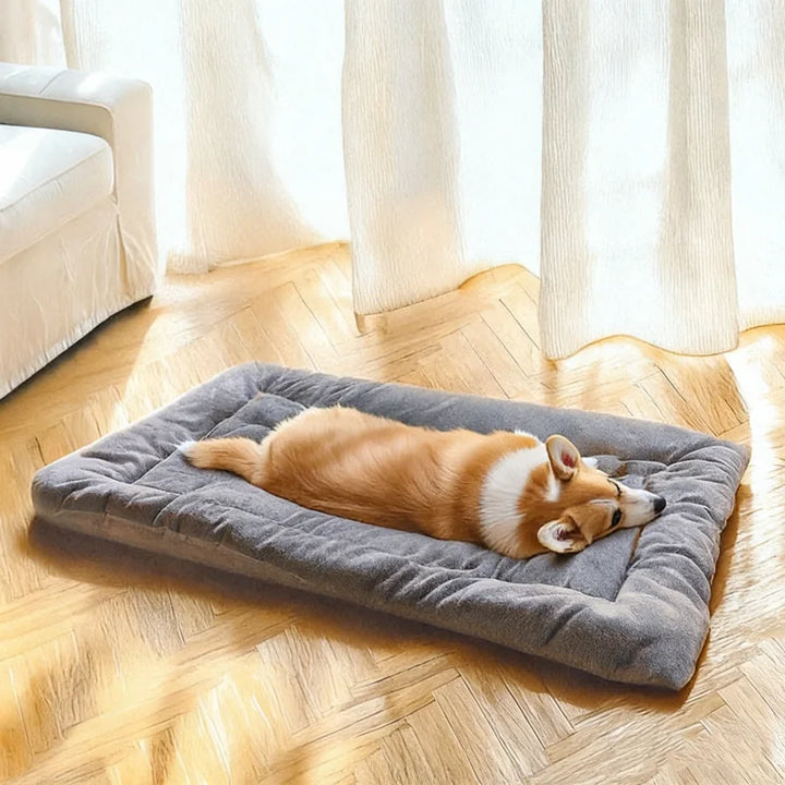 Extra Large Plush Dog Bed Mat – Thick Soft Crate & Sofa Cushion