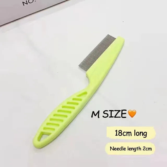 Stainless Steel Flea & Grooming Comb for Dogs and Cats