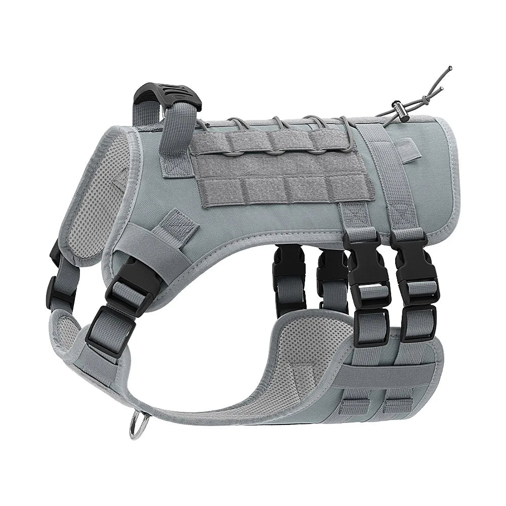 🐶 No-Pull Reflective Dog Harness with Handle – Soft Padded Control Vest