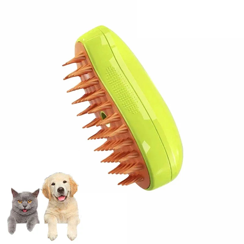 3-in-1 Electric Steam Pet Brush
