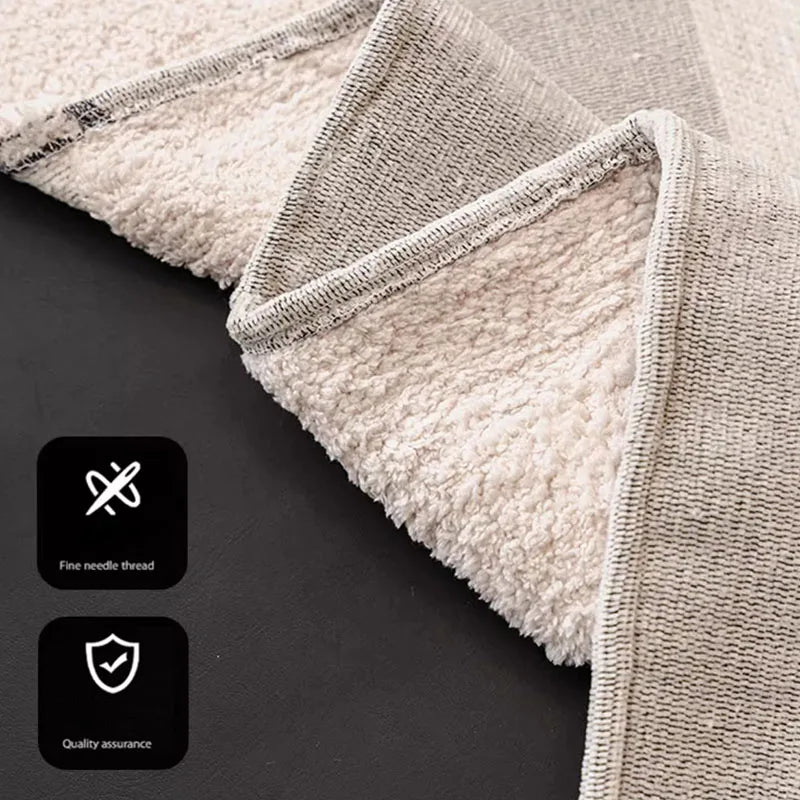 Nordic Geometric Sofa Cover – Soft Anti-Slip Couch Slipcover