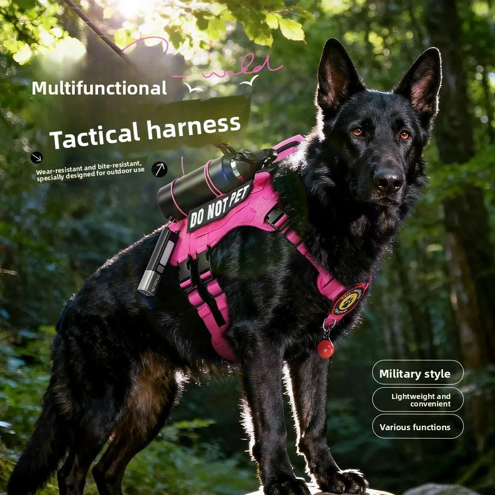 🐶 No-Pull Reflective Dog Harness with Handle – Soft Padded Control Vest