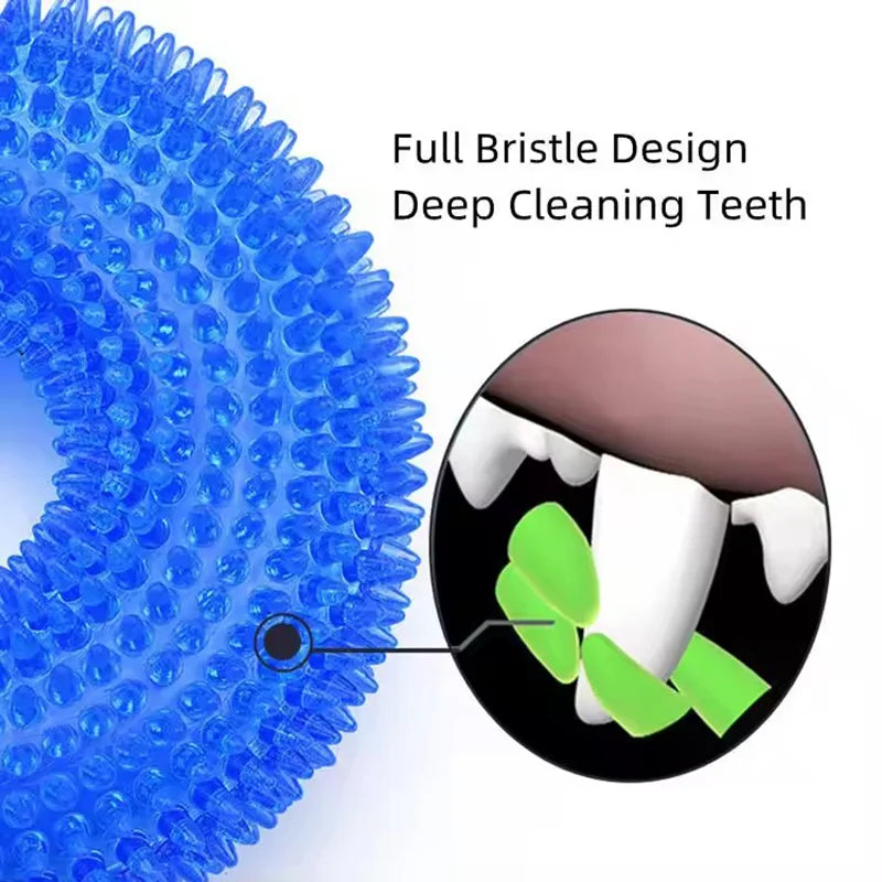 Dog Chew Toy – Thorn Ring for Teeth Cleaning & Interactive Play