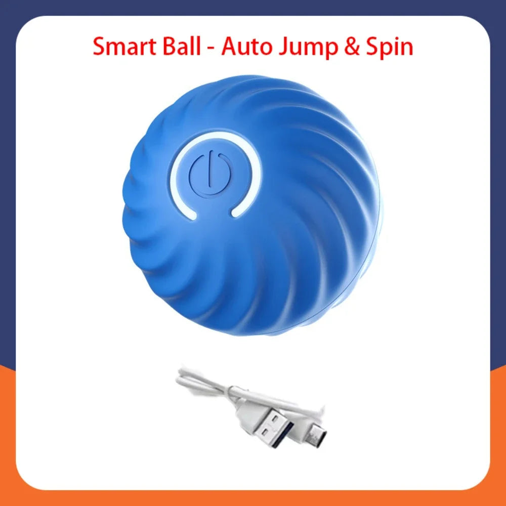 Smart Pet Toy Ball – Electric Interactive Rolling & Jumping Ball for Cats & Dogs