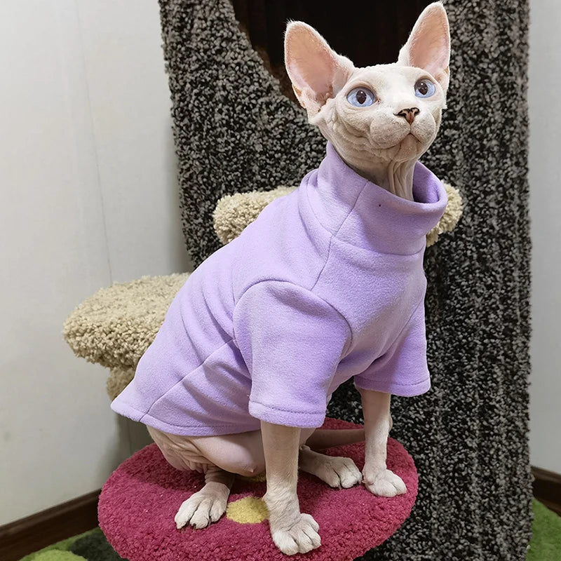 Soft Cotton Hairless Pet Hoodie – All-Season Comfort Wear