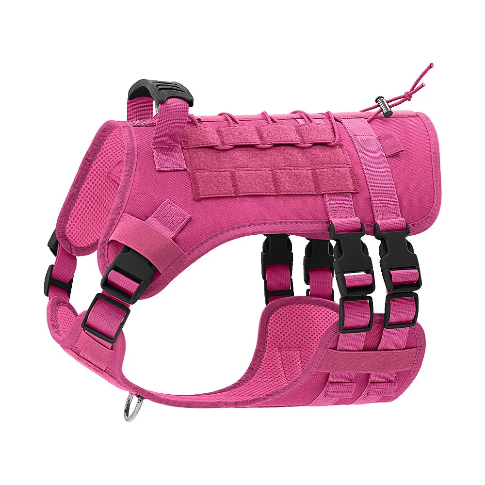 🐶 No-Pull Reflective Dog Harness with Handle – Soft Padded Control Vest