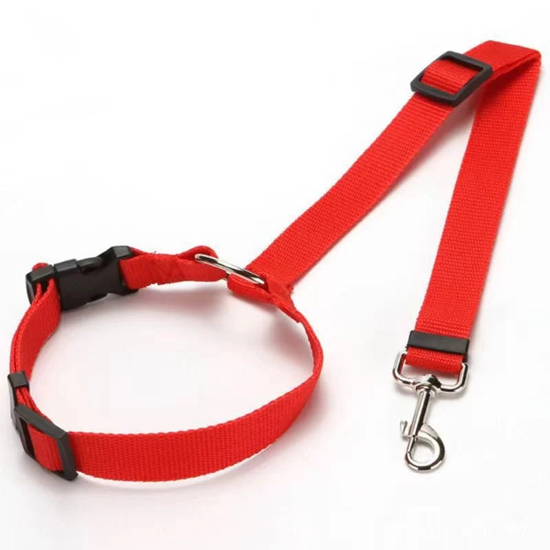 Reflective Pet Car Seat Belt & Harness – Safety Leash for Dogs & Cats