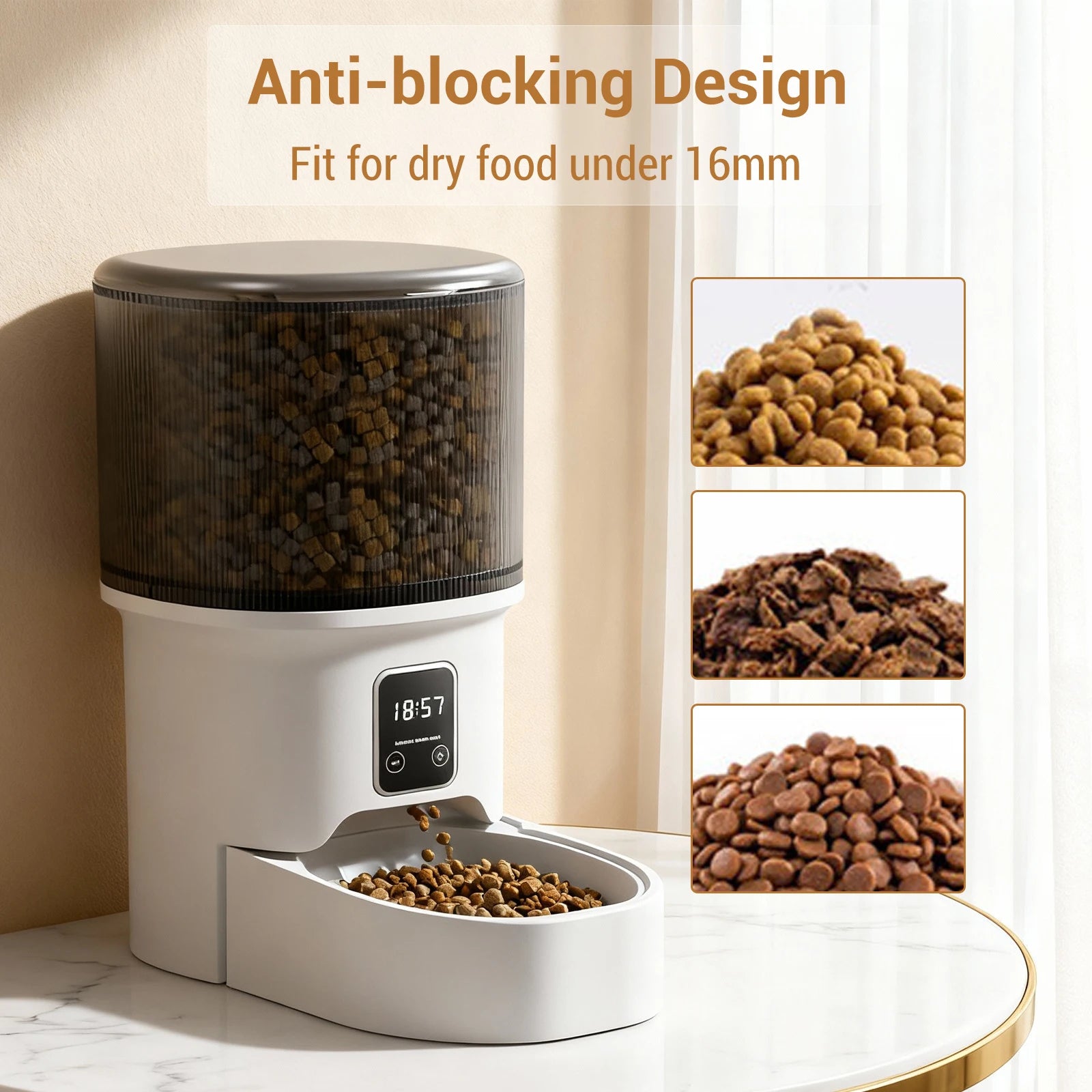 4L Programmable Automatic Pet Feeder – Timer & Portion Control for Cats & Small Dogs