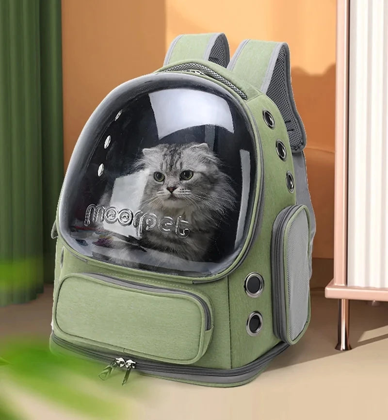Pet Cat Carrier Backpack – Breathable Travel Bag for Cats & Small Dogs