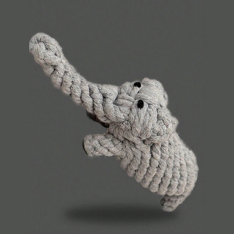 Hand-Woven Rope Dog Toy – Chew & Teeth Cleaning for Small & Medium Dogs