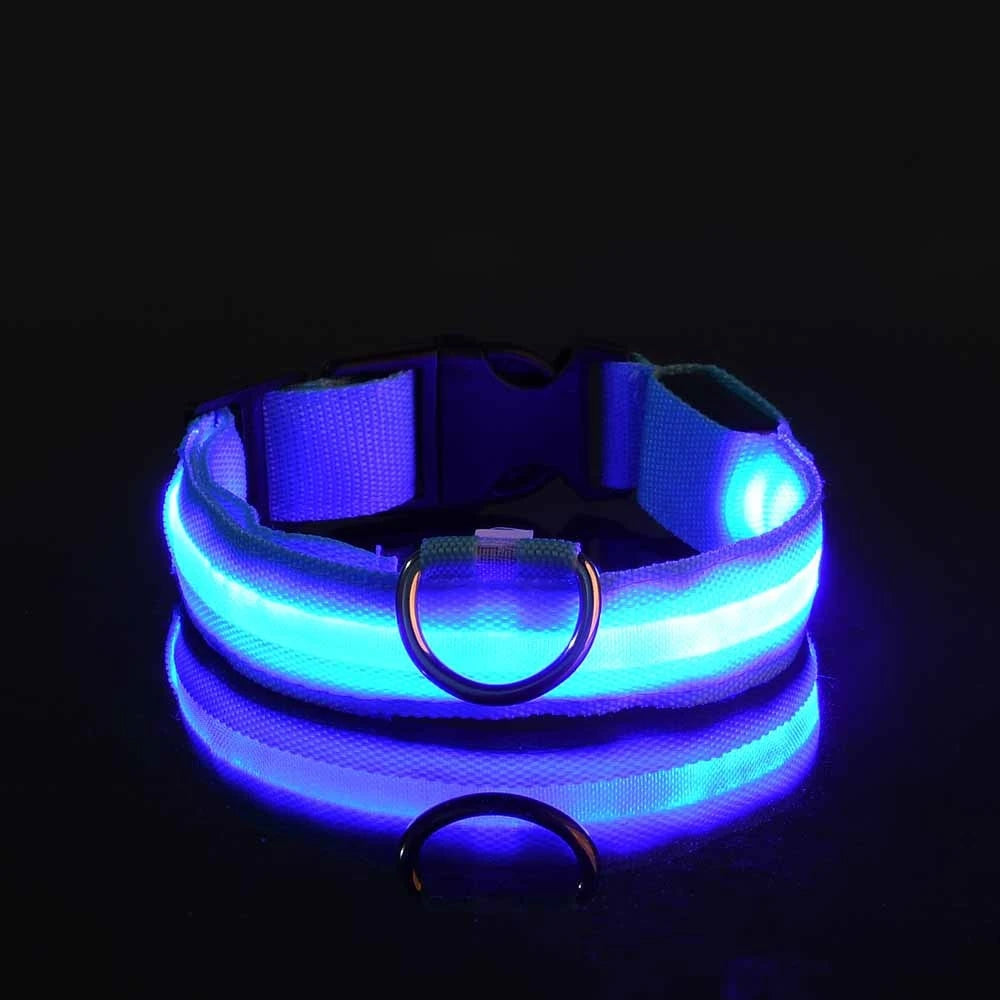 💡 GlowSafe™ LED Night Dog Collar – Flashing Luminous Safety Leash
