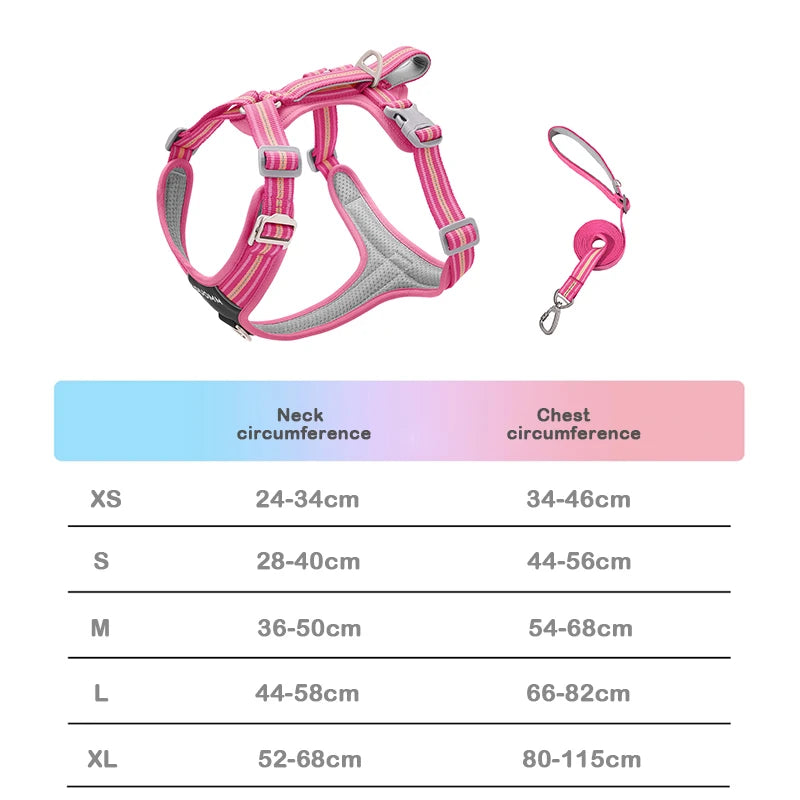 Reflective Adjustable Dog Harness – Explosion-Proof Safety Vest