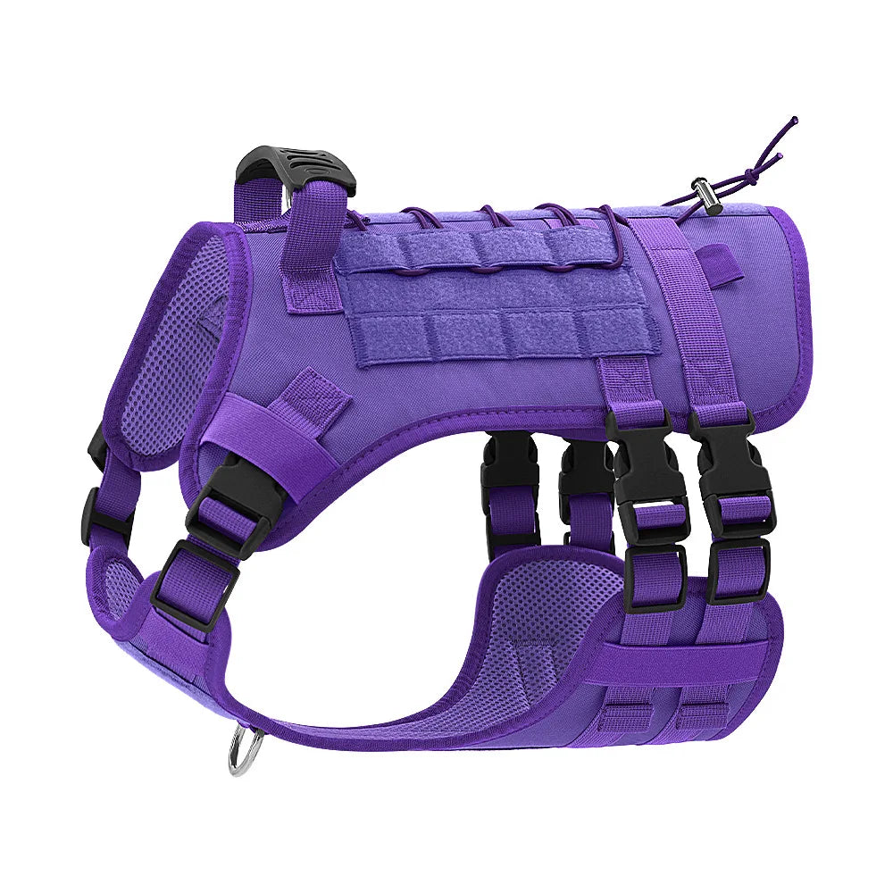 🐶 No-Pull Reflective Dog Harness with Handle – Soft Padded Control Vest