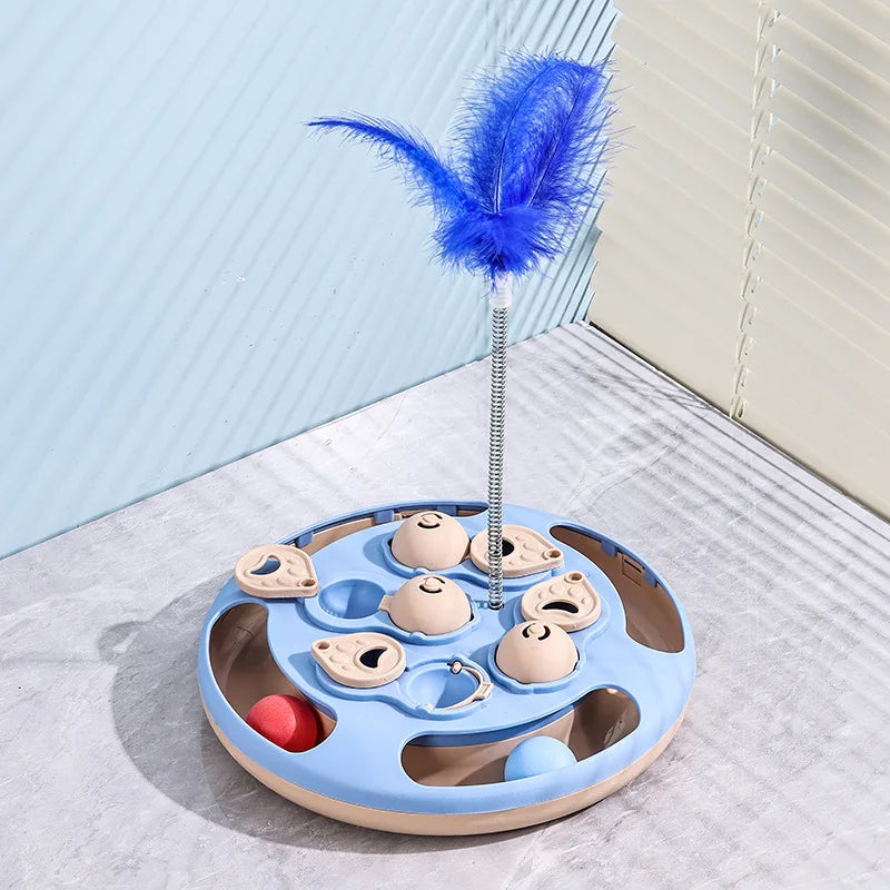 Smart Cat Puzzle Toy – Slow Feeder & Interactive Food Dispenser