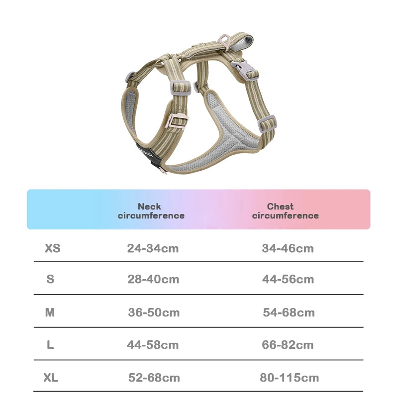 Reflective Adjustable Dog Harness – Explosion-Proof Safety Vest