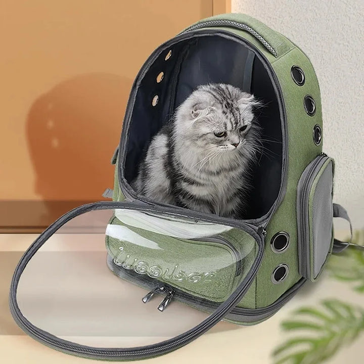 Pet Cat Carrier Backpack – Breathable Travel Bag for Cats & Small Dogs