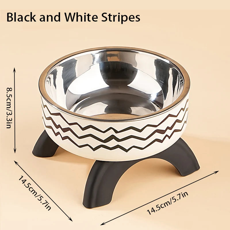 Elevated Pet Food & Water Bowl – Anti-Slip Raised Stainless Steel Feeding Stand