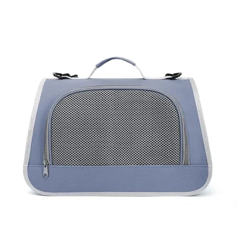 Folding Small Pet Carrier – Waterproof Travel Bag for Cats & Small Dogs