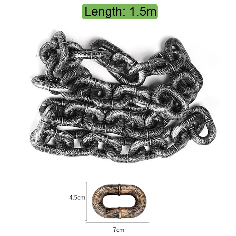 🔗 Iron Chain Style Dog Leash – Durable Funny Outdoor Traction Rope