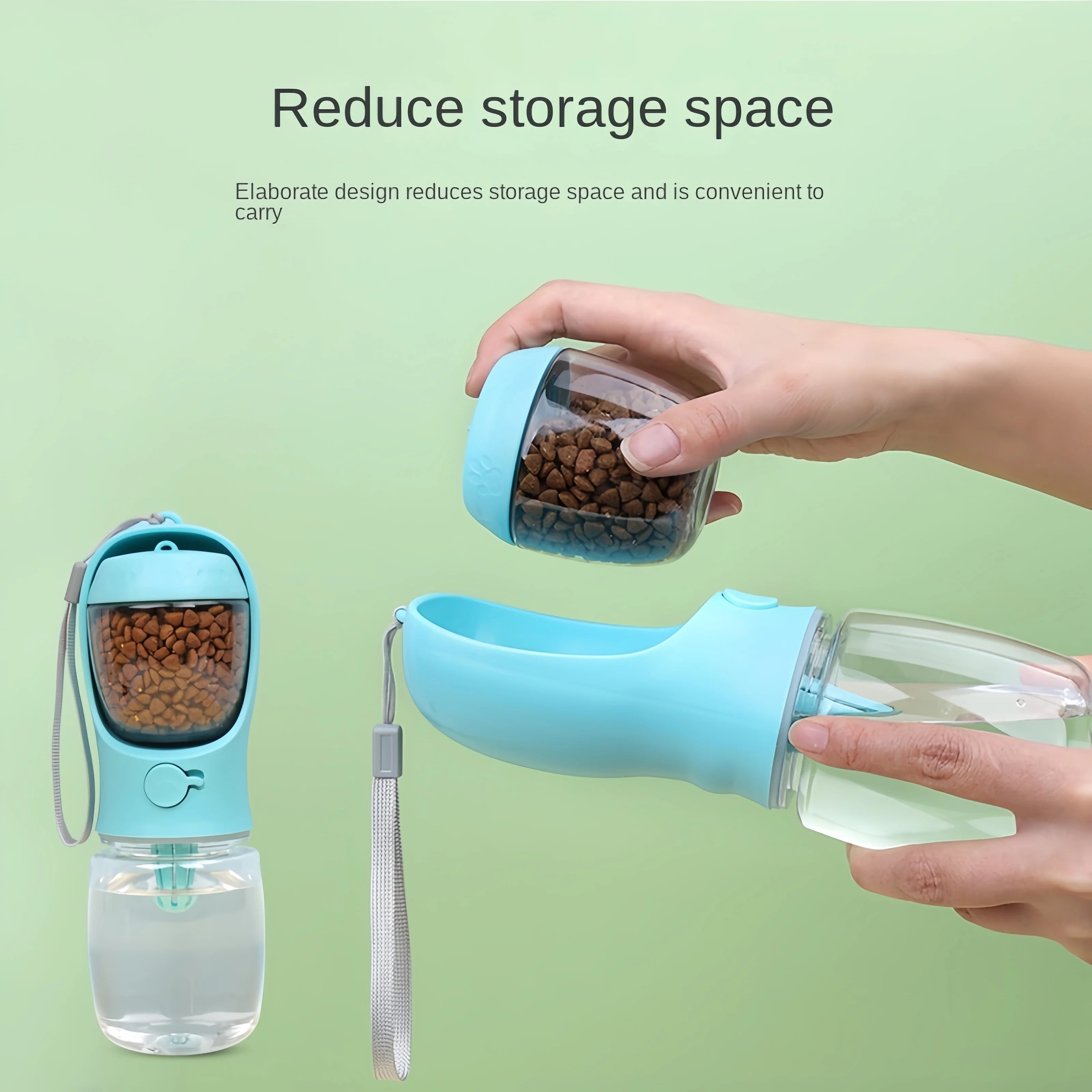 Portable Pet Water & Food Bottle – Travel Feeder for Dogs & Cats