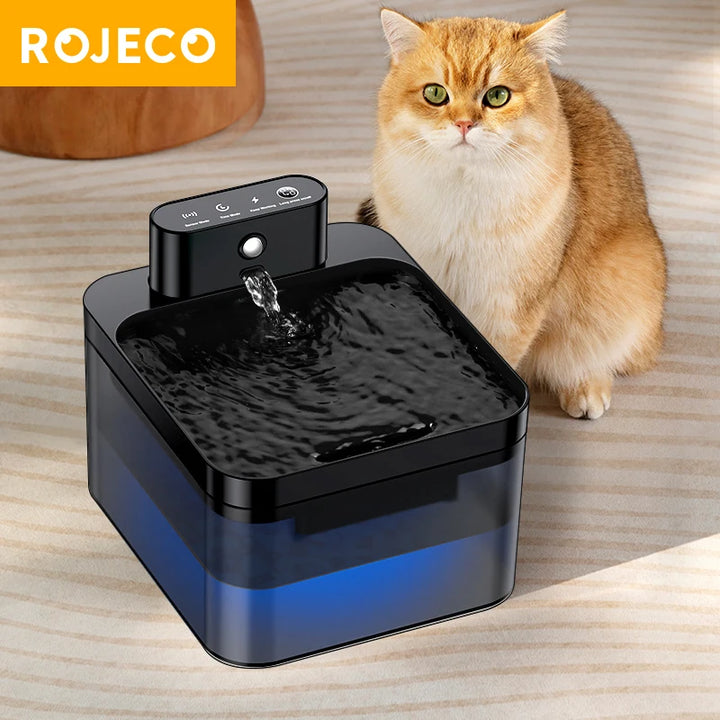 Wireless Automatic Pet Water Fountain – Smart Infrared Cat & Dog Dispenser 2600mAh