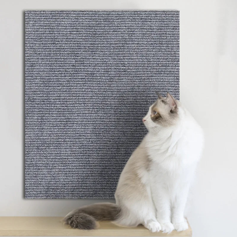 Self-Adhesive Cat Scratching Mat – Trimmable Carpet Furniture Protector
