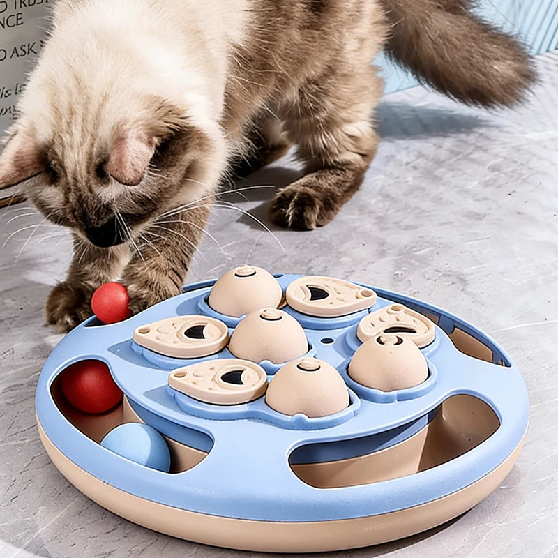Smart Cat Puzzle Toy – Slow Feeder & Interactive Food Dispenser