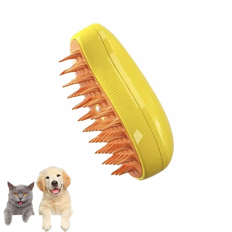 3-in-1 Electric Steam Pet Brush