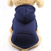 Solid Hooded Dog Sweater – Warm Autumn & Winter Pet Hoodie