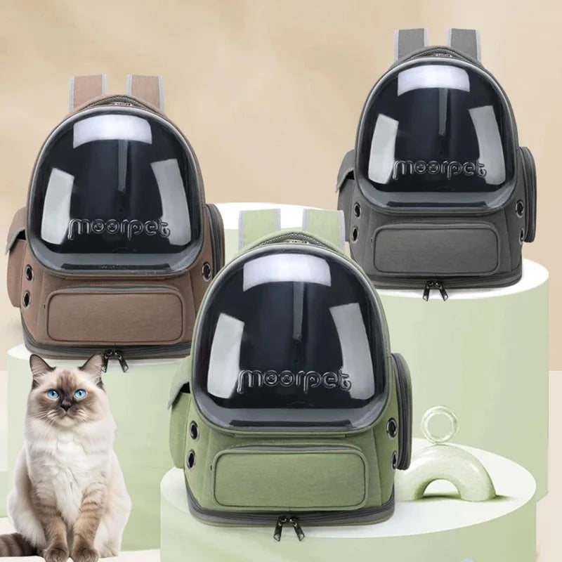 Pet Cat Carrier Backpack – Breathable Travel Bag for Cats & Small Dogs
