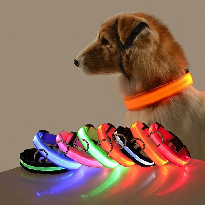 💡 GlowSafe™ LED Night Dog Collar – Flashing Luminous Safety Leash