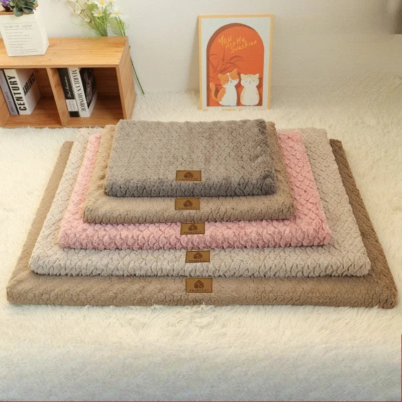 Orthopedic Memory Foam Pet Bed – Washable Faux Fur Cushion