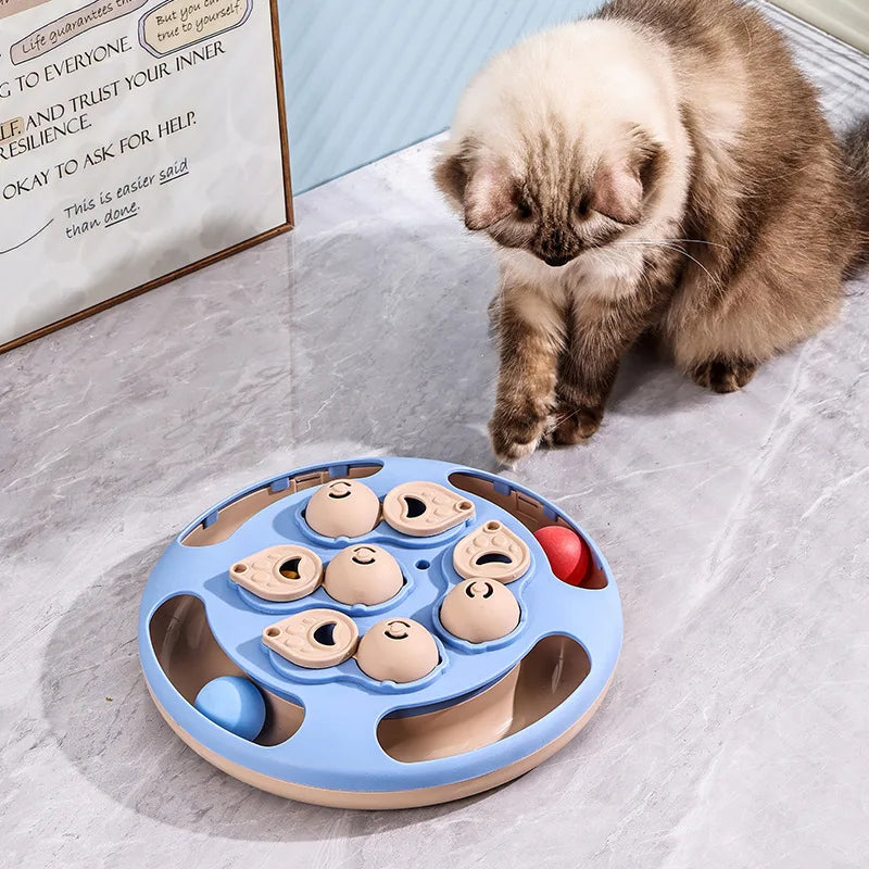 Smart Cat Puzzle Toy – Slow Feeder & Interactive Food Dispenser