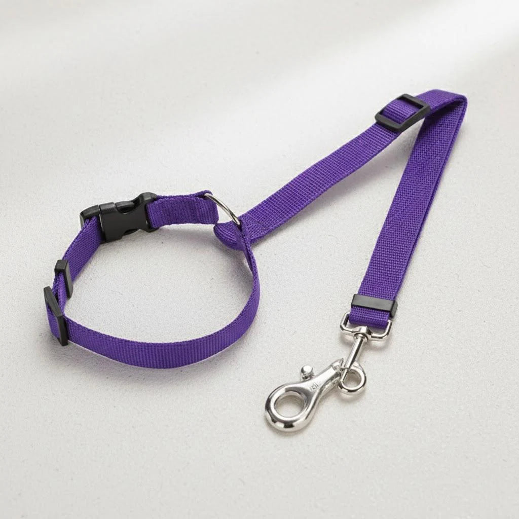 Adjustable Pet Car Seat Belt – Safety Harness Leash for Dogs & Cats