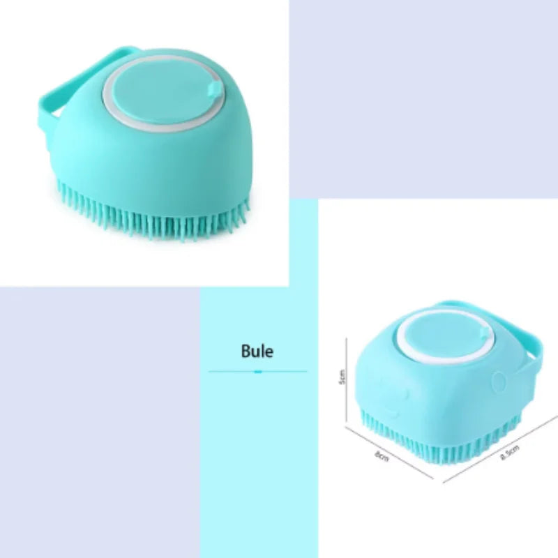 Silicone Pet Bath Massage Gloves – Gentle Grooming Brush for Dogs & Cats